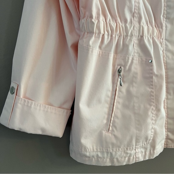 MACKINTOSH New England Rain Windbreaker Nautical Coat Jacket Pink Petit XL - Picture 4 of 16